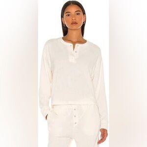 Donni. Henley Long Sleeve top